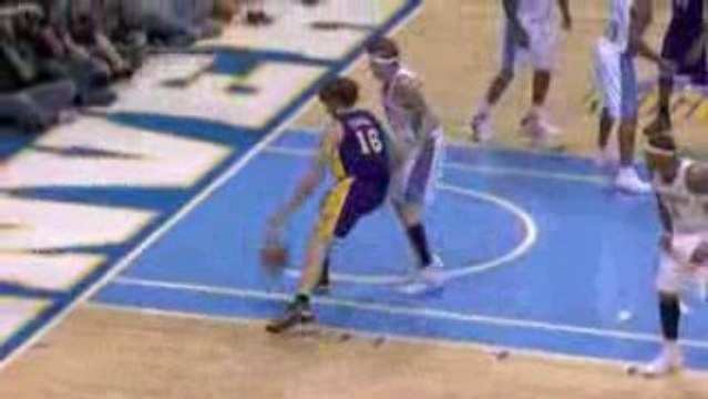 Chris Andersen Super Block To Pau Gasol shot attempt.