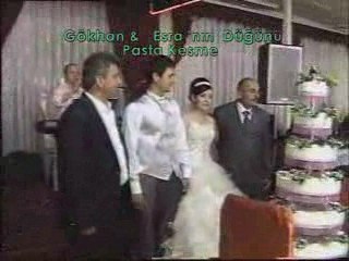 Gökhan&Esra düğün pasta kesme