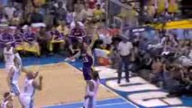 Pau Gasol streaks down the lane for a one-handed slam in the