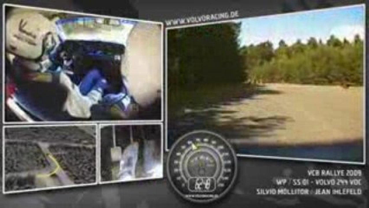Onboard - Rally VCB 2009 - WP / SS 01 - Volvo Original 244