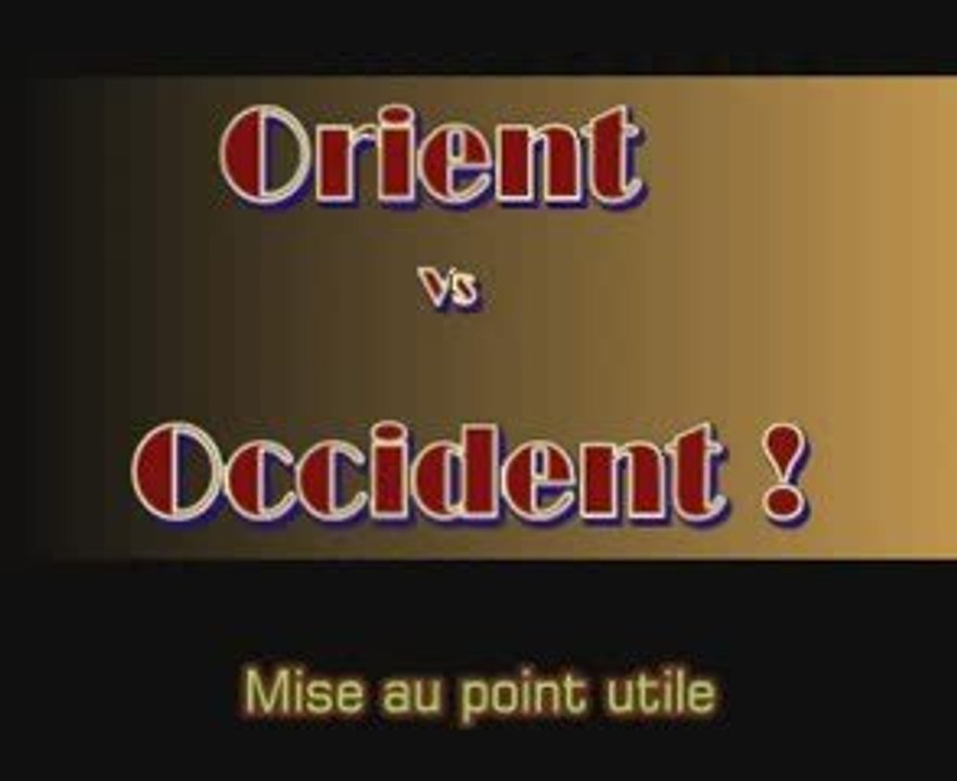 Video Orient Vs Occident - dégénéré, décadence, rené, guénon