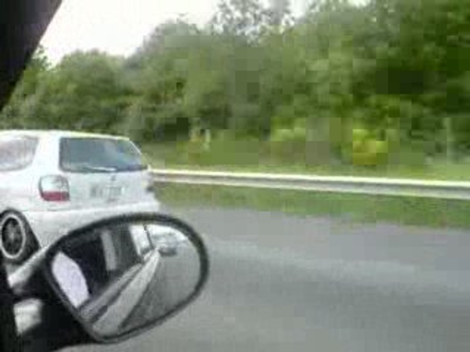 Polo silver on the road