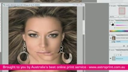 Photoshop Tutorial change nose size using liquify tool