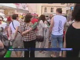 Europe Ecologie en campagne en Saône et Loire (JT France 3 )