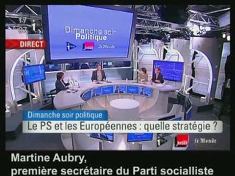 Martine Aubry ; la défaite annoncée est du côté de l'UMP