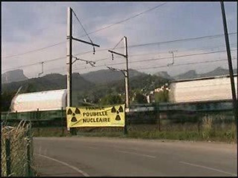 Train déchets radioactifs - Chambéry (73) - 25/05/09