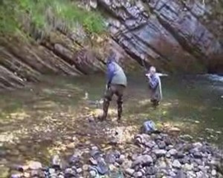 Papa à la pêche