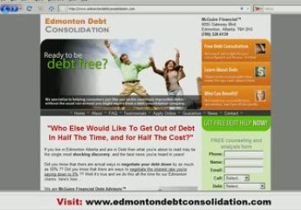 Edmonton Debt Consolidation