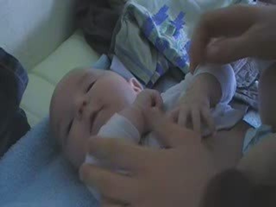 L'un de ses premiers éclats de rire