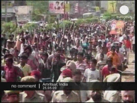 Manifestation sikh en Inde
