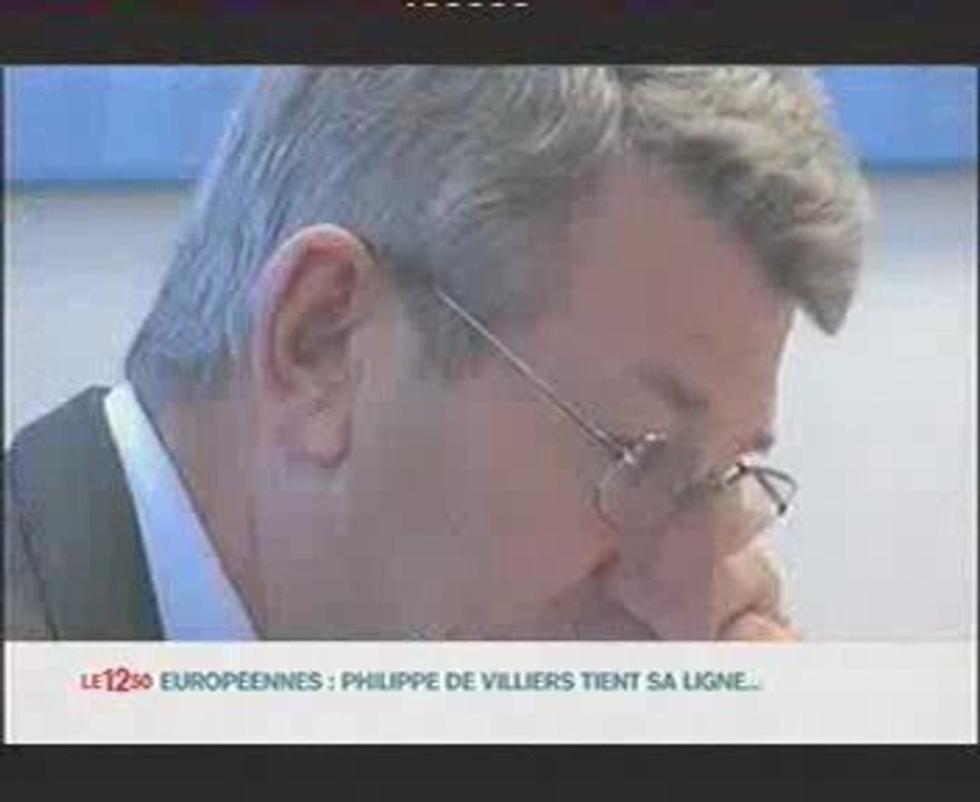 Philippe de Villiers sur m6 dans le 12/50