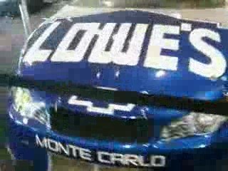 Jimmie Johnson's #48 Lowes car before the LMS 600 Race