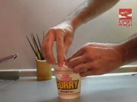 Instant Ramen Nissin Cup Noodle, cooking in Japan