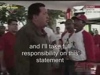 the Rich man is not human : Hugo Chavez - english sub-titles