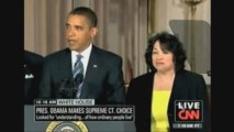 Barack Obama nomme Sonia Sotomayor à la Cour Suprême