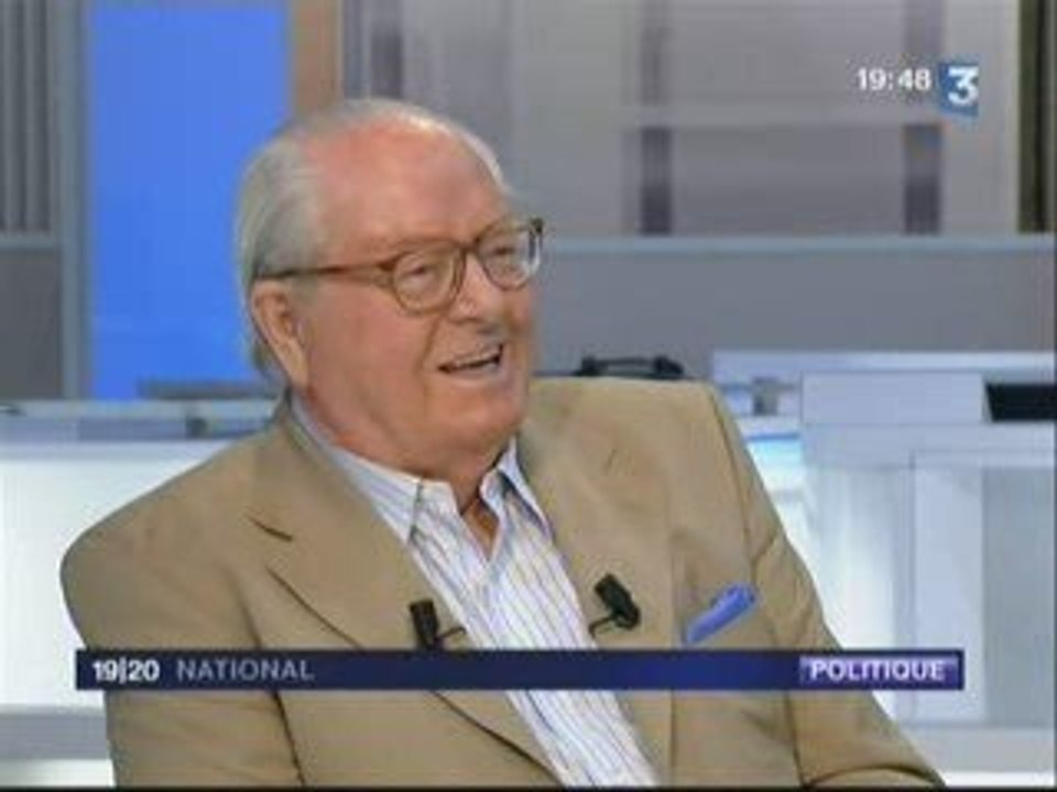 Jean-Marie Le Pen au JT de France 3 - 26/5/2009