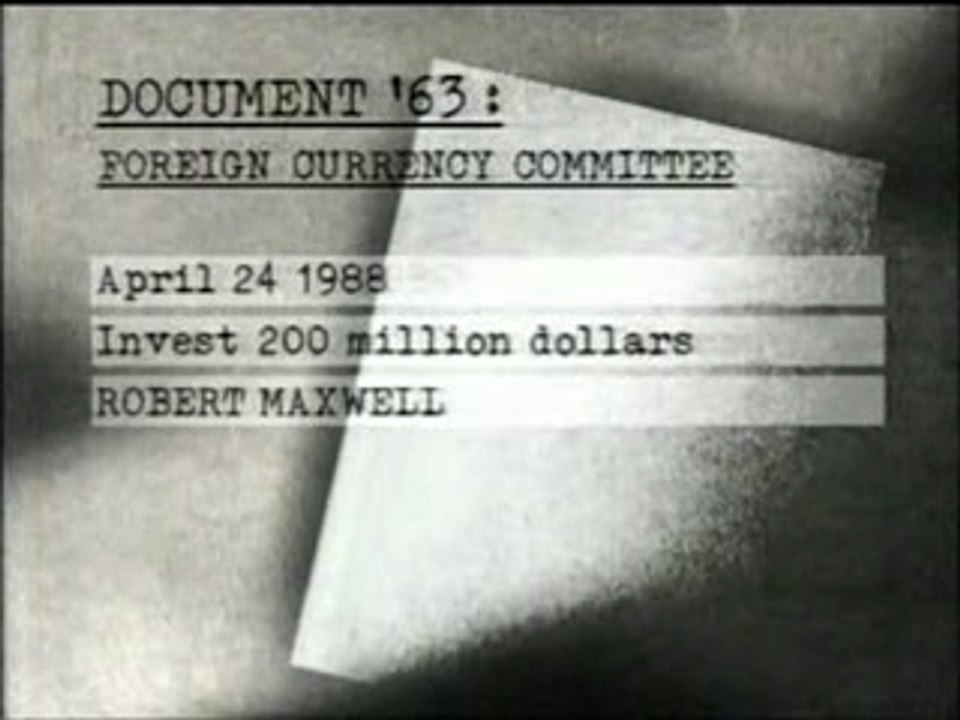 Robert Maxwell's Money and Bulgaria