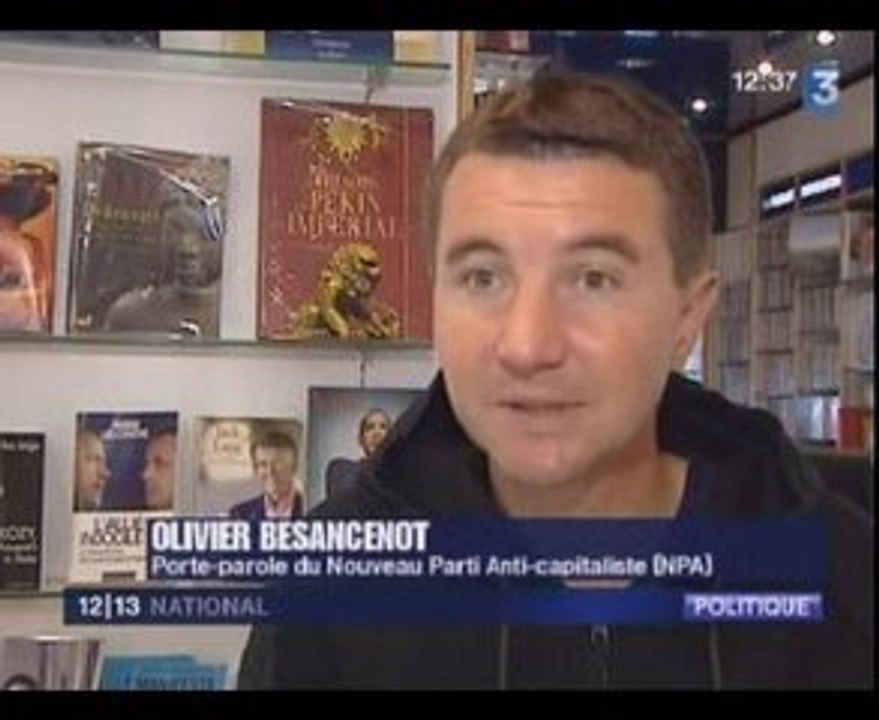 Olivier besancenot le petit protégé de nicolas sarkozy sion