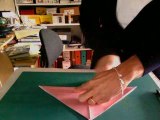 Origami pliage papier cocotte papier 1/2