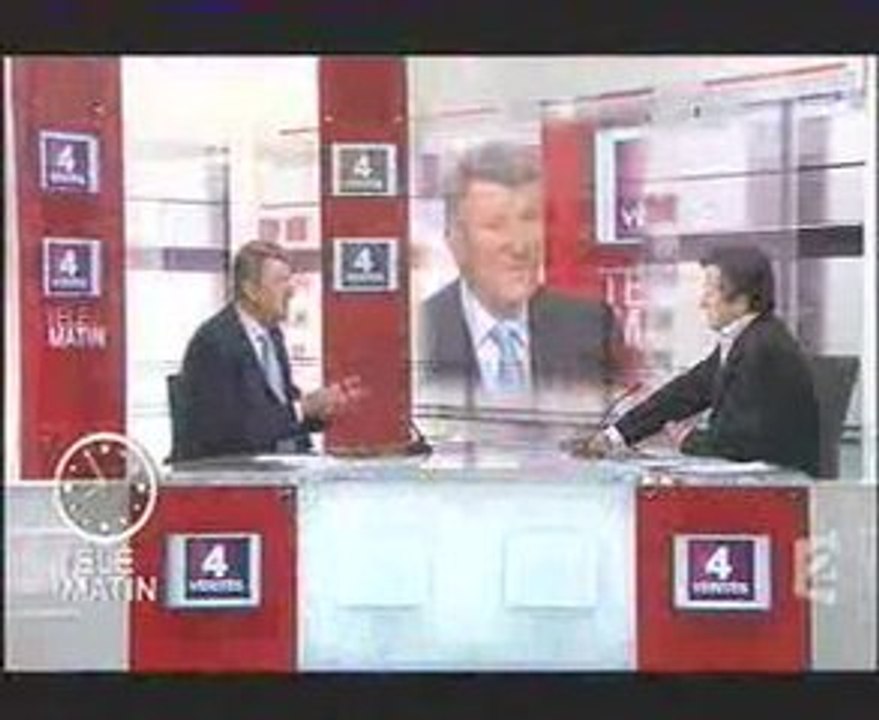 Philippe de Villiers sur France 2 les 4 vérités 27 mai 2009.