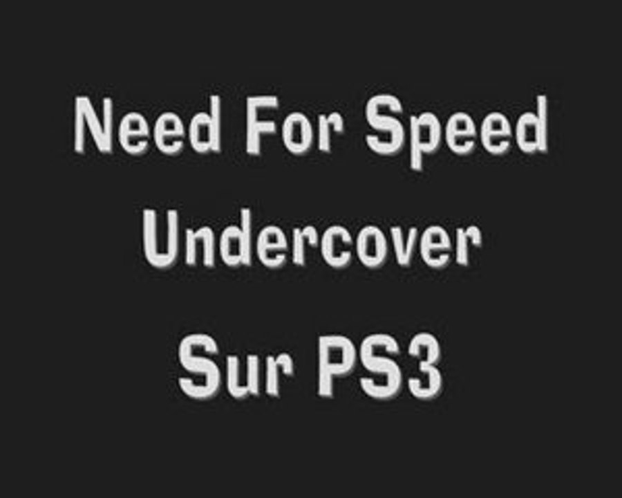 Need For Speed course