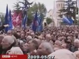 Calls for Georgian leader to resign