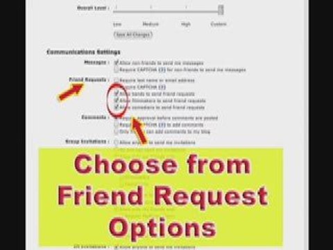 MySpace Help and MySpace Guide: Blocking Invites Tutorial