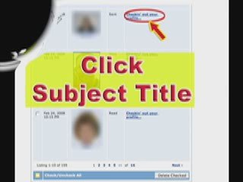 MySpace Help and MySpace Guide: Send Email Tutorial