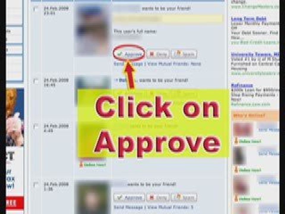 MySpace Help and MySpace Guide: Friends Tutorial