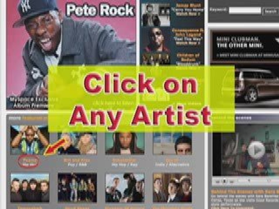 MySpace Help and MySpace Guide: Music Tutorial