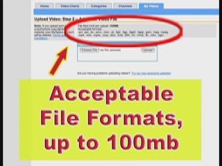 MySpace Help and MySpace Guide: Upload Video Tutorial