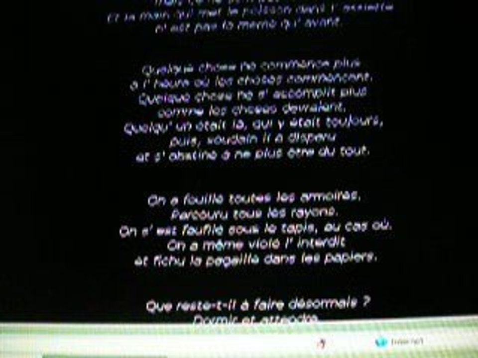 Au début de la mort