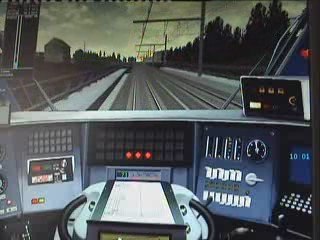 Train simulateur au commande du tgv atlantique