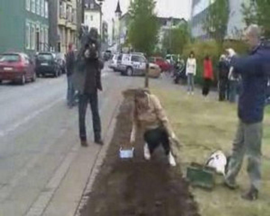 Potato Protest in Iceland - may 23 2009