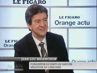 Interview Jean-Luc Mélenchon Le talk Orange Le Figaro