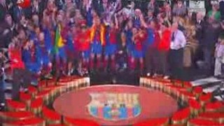 Barcelona Manchester United 2009 remise du trophée