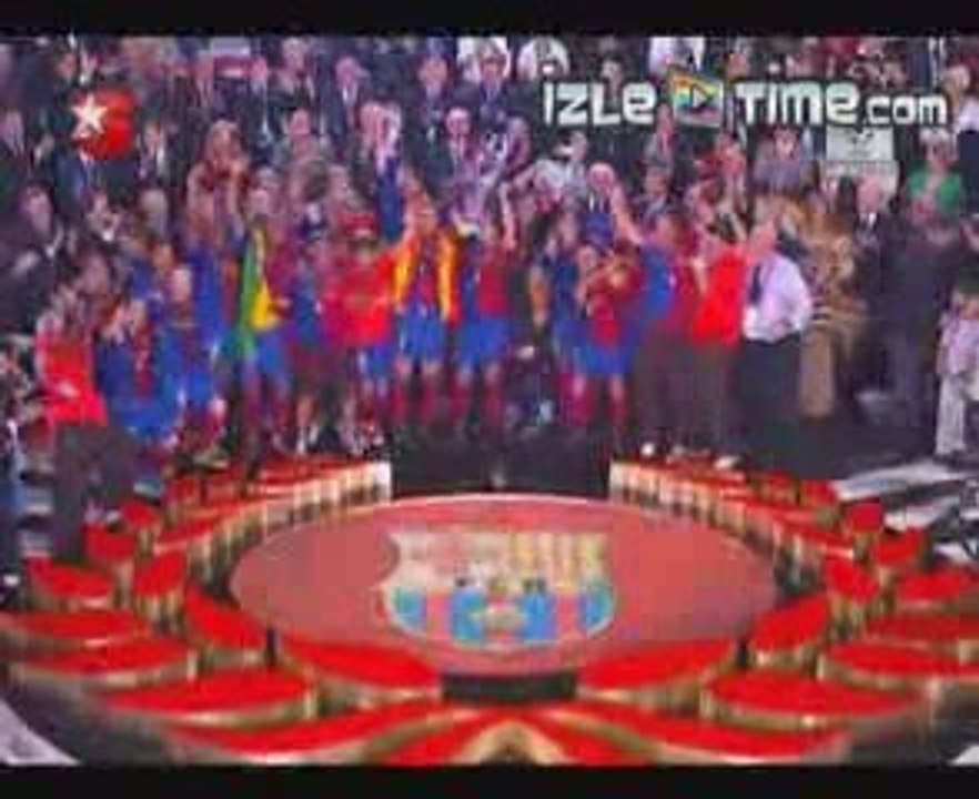 Barcelona Manchester United 2009 remise du trophée