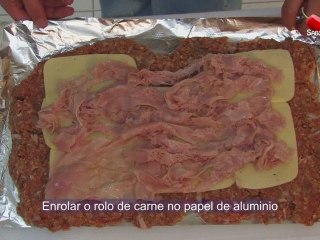 Rolo de Carne Picada Recheado