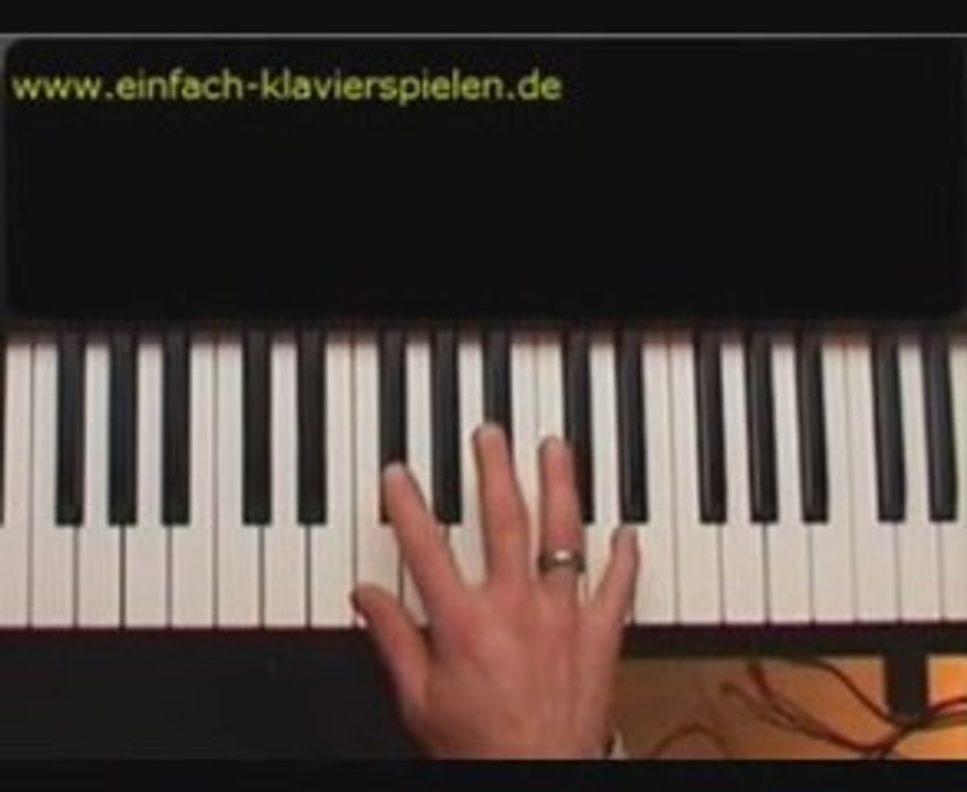 Songbeispiel 'Frei' Klavierspielen nach Akkorden