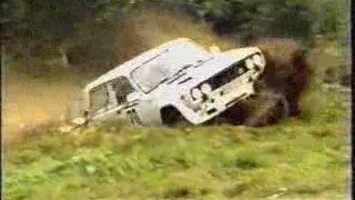 Rally - Fiat 131 crash #2