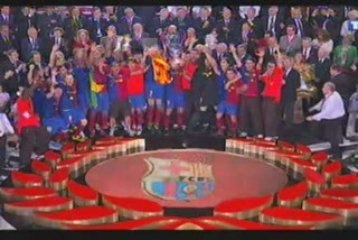 FC Barcelone Remise de la Coupe