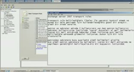 Exchange Server 2007 - Transport Rule