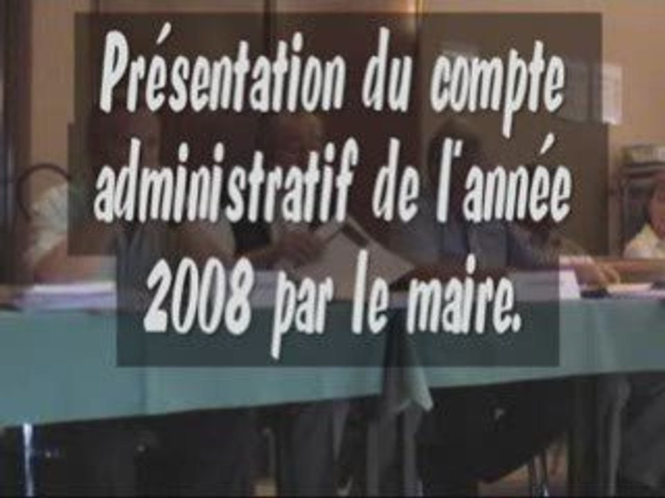 20090529Compte administraitf 08 par le maire