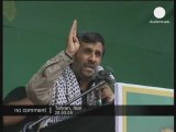 Meeting électoral d'Ahmadinejhad, en Iran.