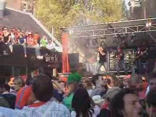 Musique de rue fête de la reine Amsterdam