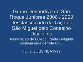 Saõ Roque e Santa Clara Taça de São Miguel 2008/09