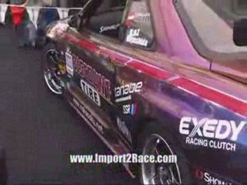 Superbe Skyline GTR R34 en Drift au Wall stadium