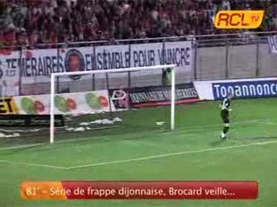 DIJON 1-0 LENS RESUME DU MATCH
