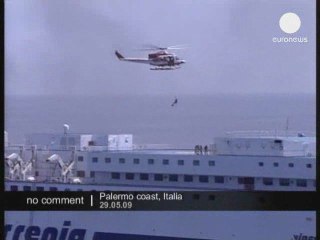 Un Bateau de croisiere prend feu au large de Palerme