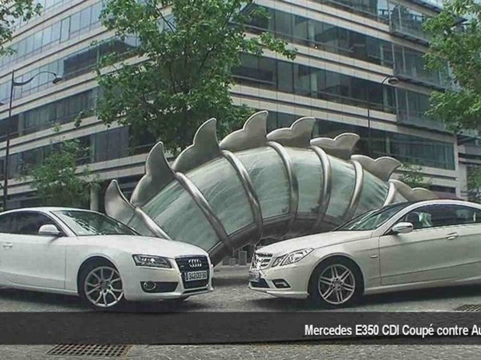 Mercedes E350 CDI Coupé contre Audi A5 3.0 TDI  HD720p